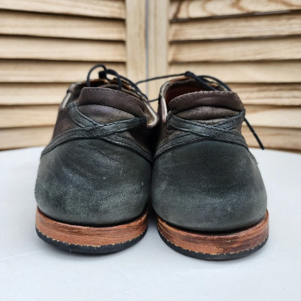 Timberland Sz 10 Wodehouse Brown Leather Lace Up Oxford Shoes Lost History 7550B